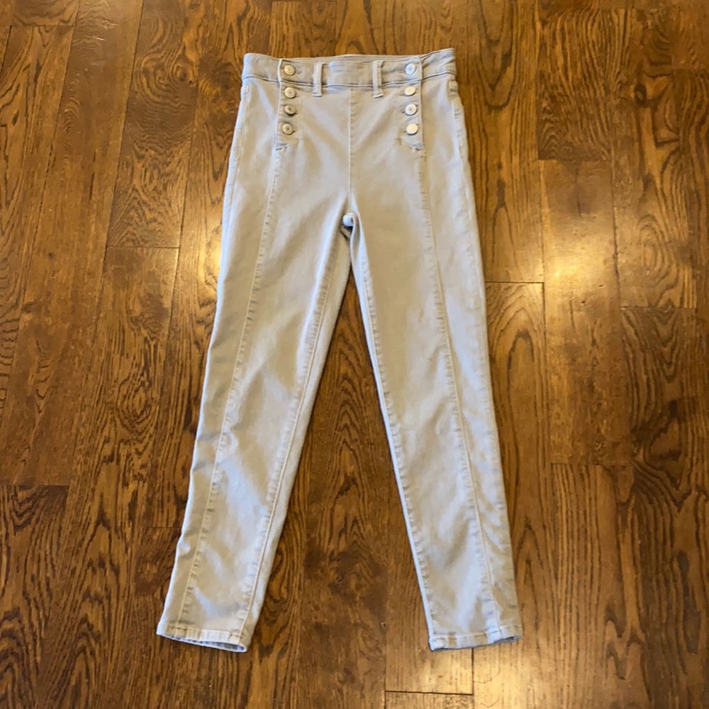 Women’s American Eagle Gray Capri Jeans - Size 0